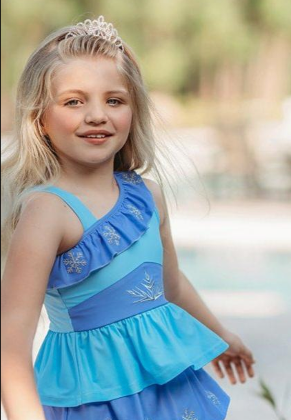 Girls Ice Queen 2pc Swim Suit