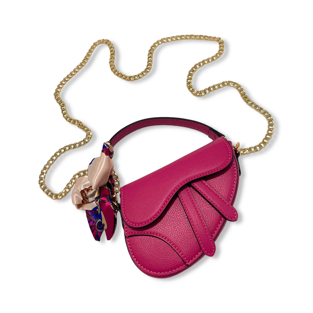 B1309 & B1342 Saddle Purse w/ Scarf (6 Colors)