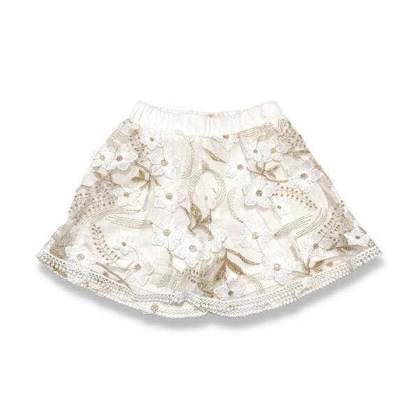 S85 91139  Floral Lace Short