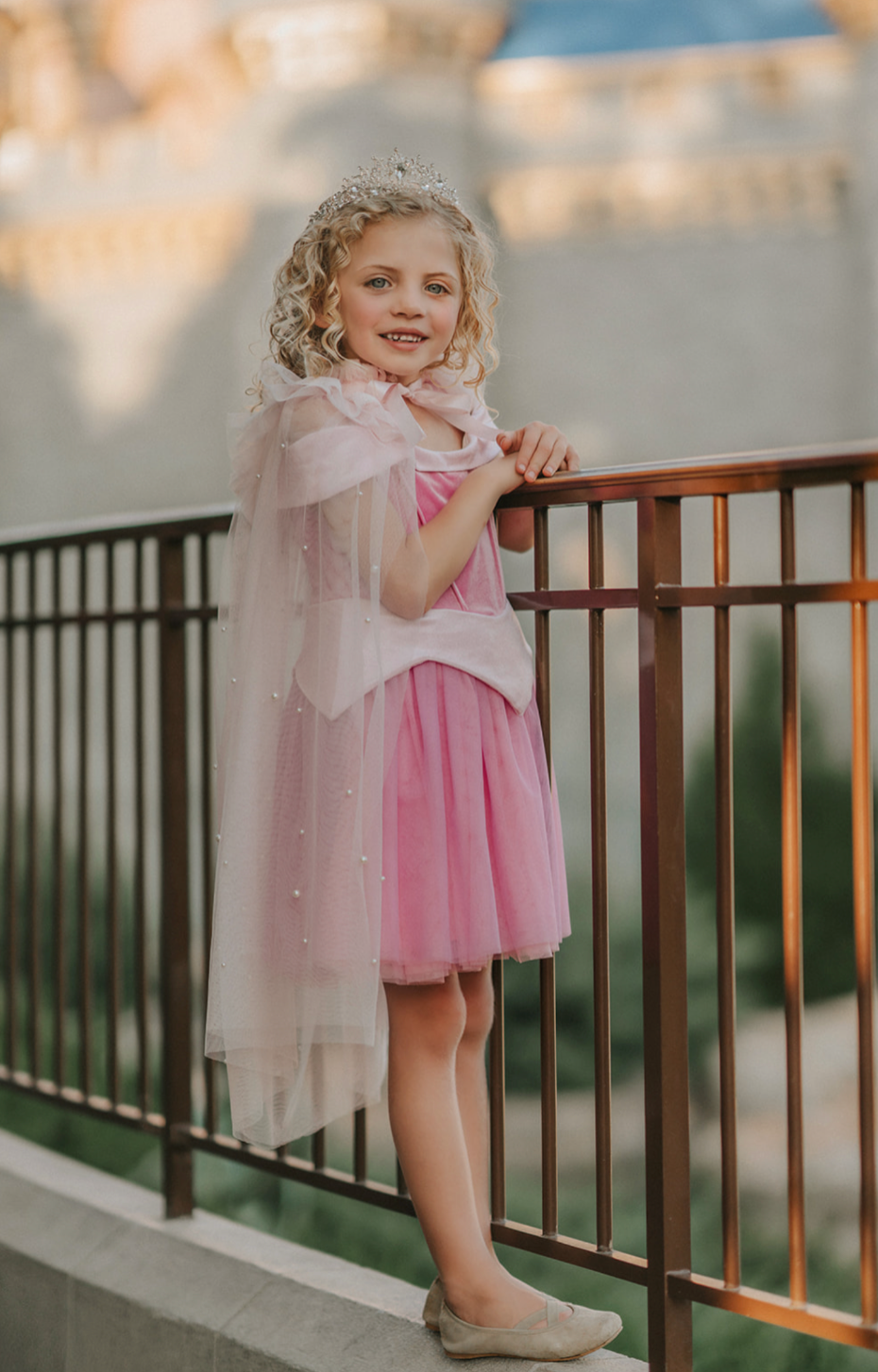 Fancy Princess tulle ballgown Dress Sleeping Beauty Pink