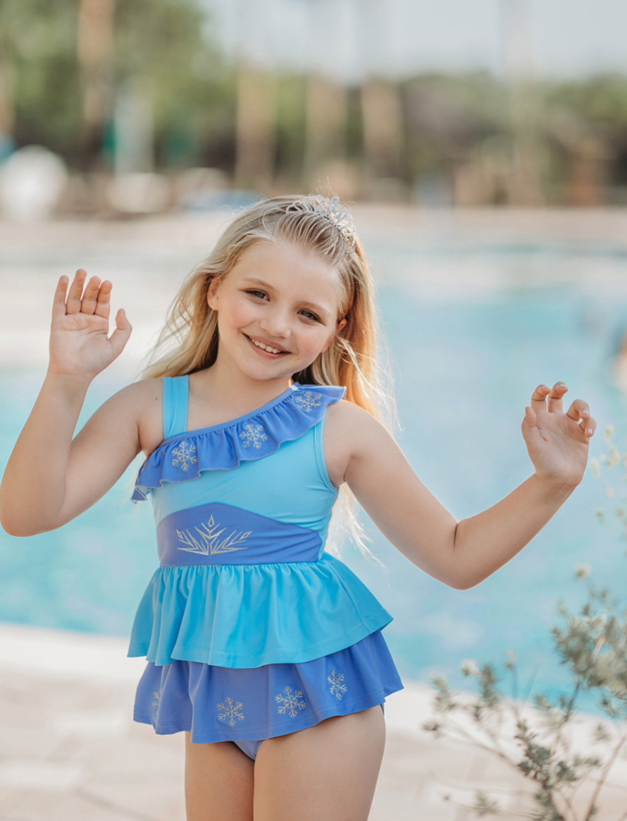 Girls Ice Queen 2pc Swim Suit