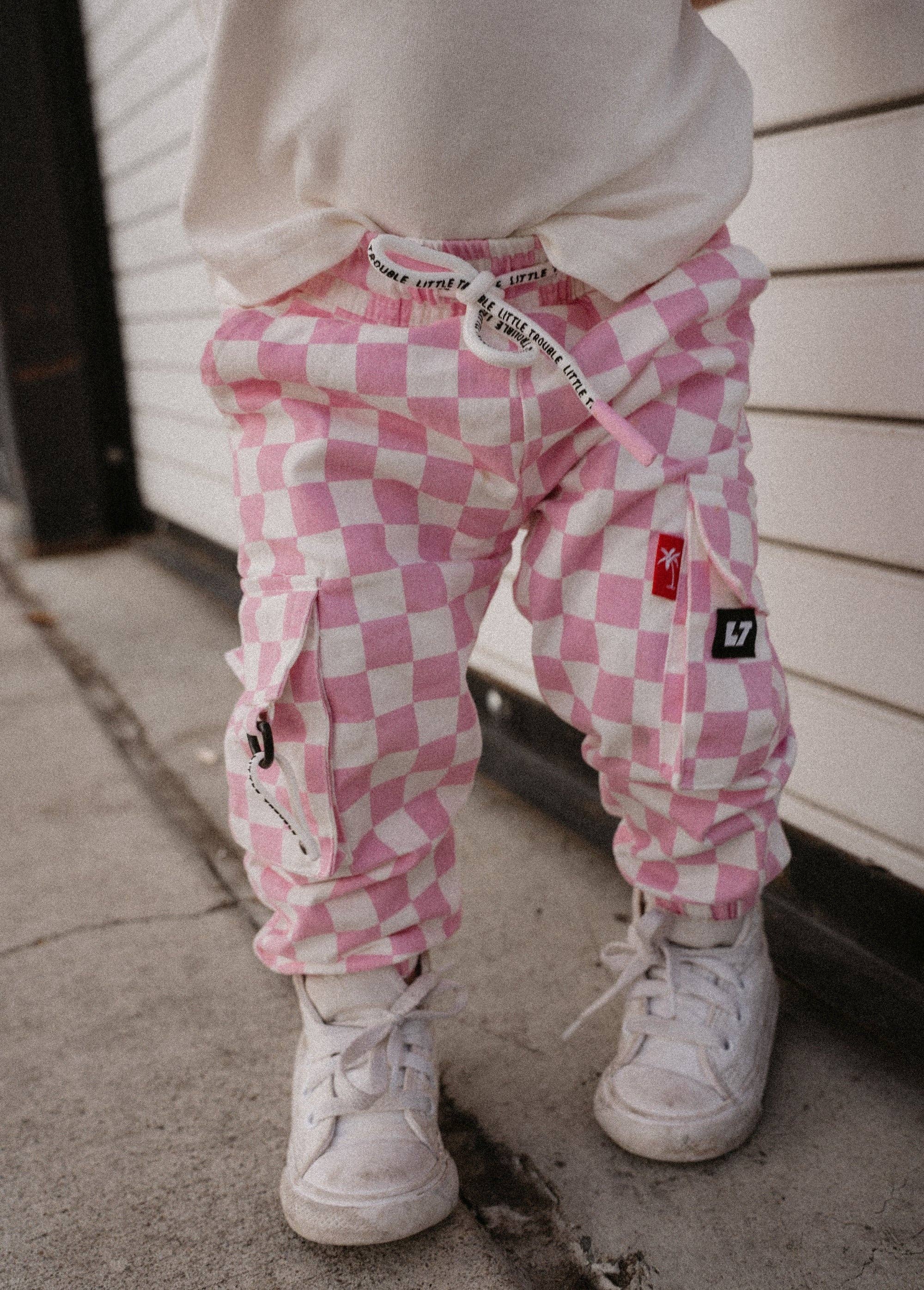 Pink Checker Cargos