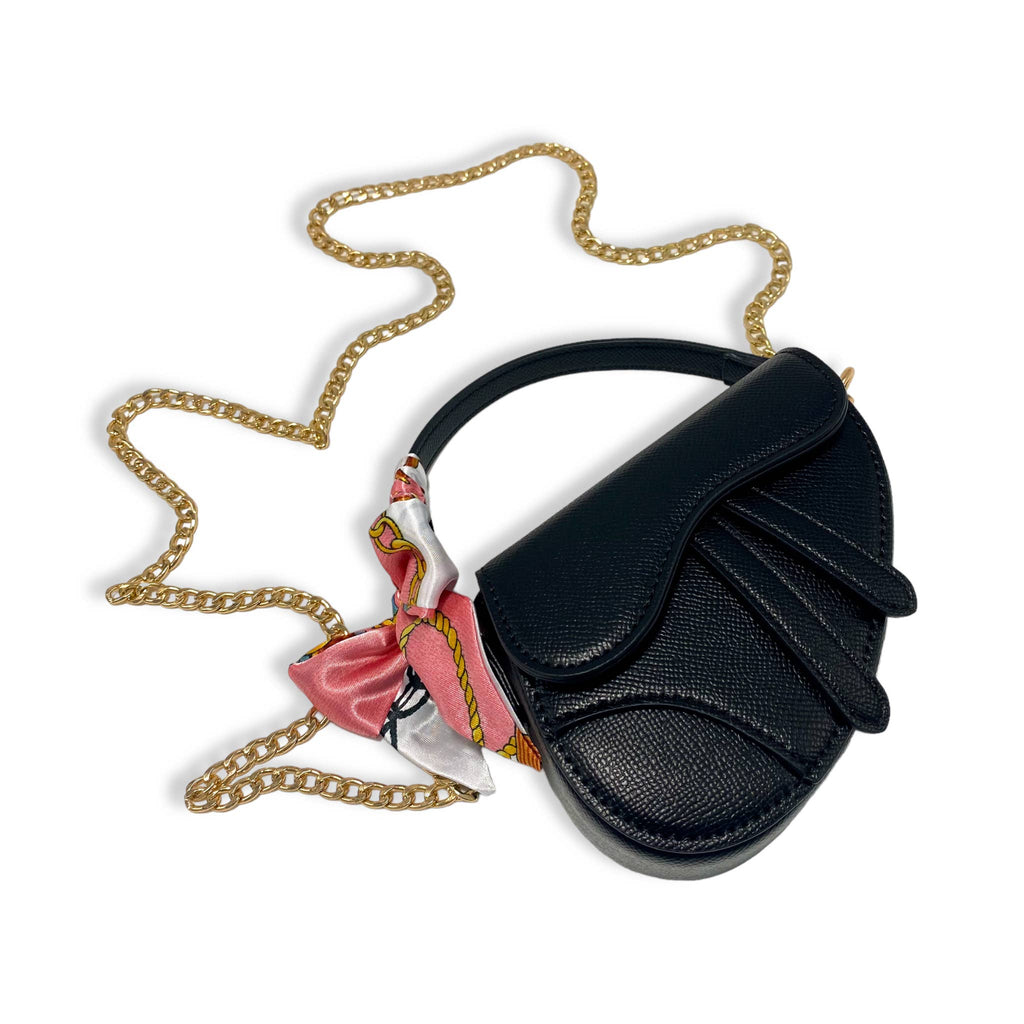 B1309 & B1342 Saddle Purse w/ Scarf (6 Colors)