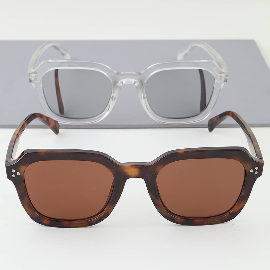 Triple Bolted Wayfarer Sunglasses