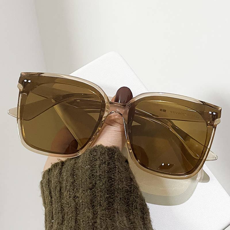RETRO SUNSCREEN BIG FRAME THIN SUNGLASSES_CWASG052
