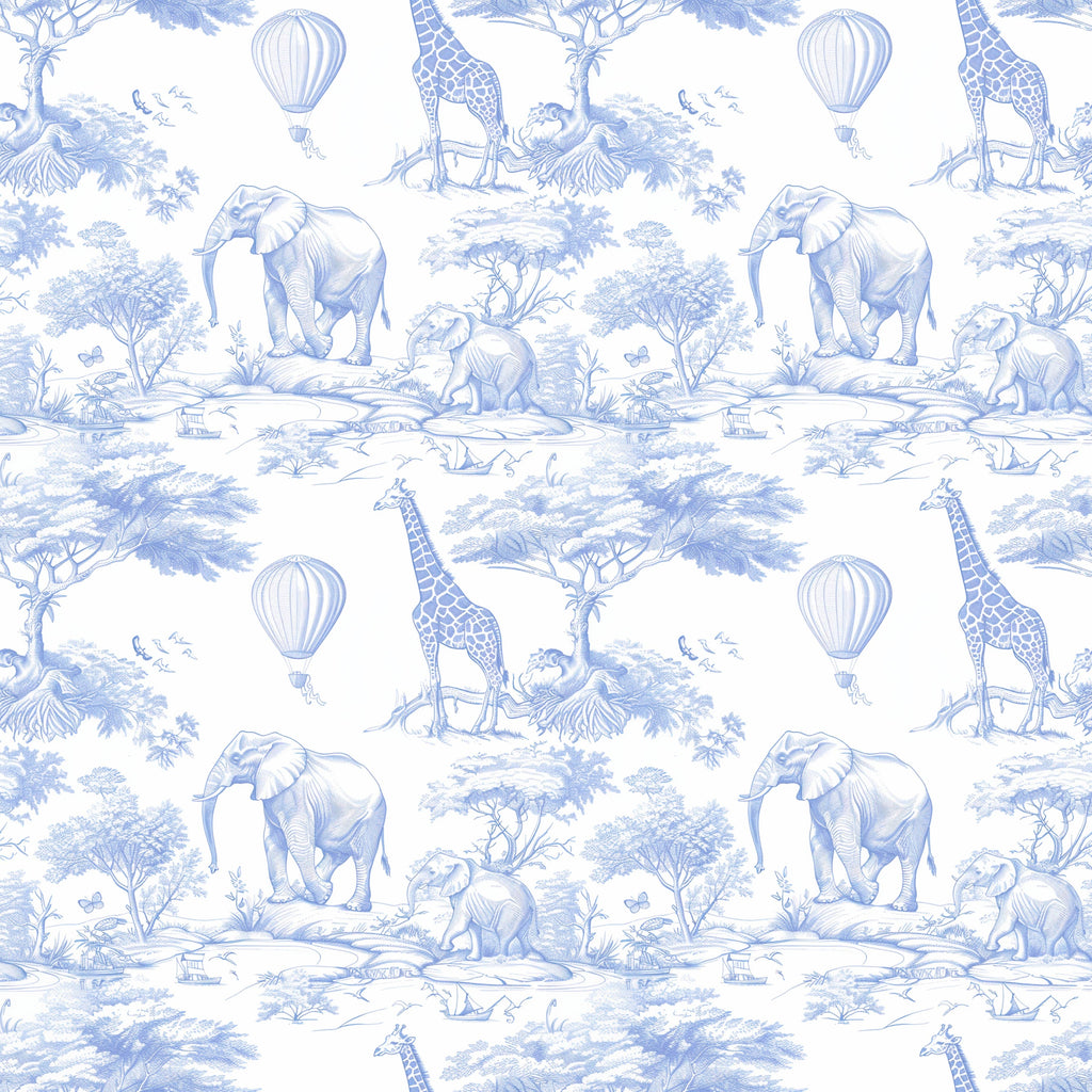 Newborn Swaddle Sash Maternity Sash Toile de Jouy Safari