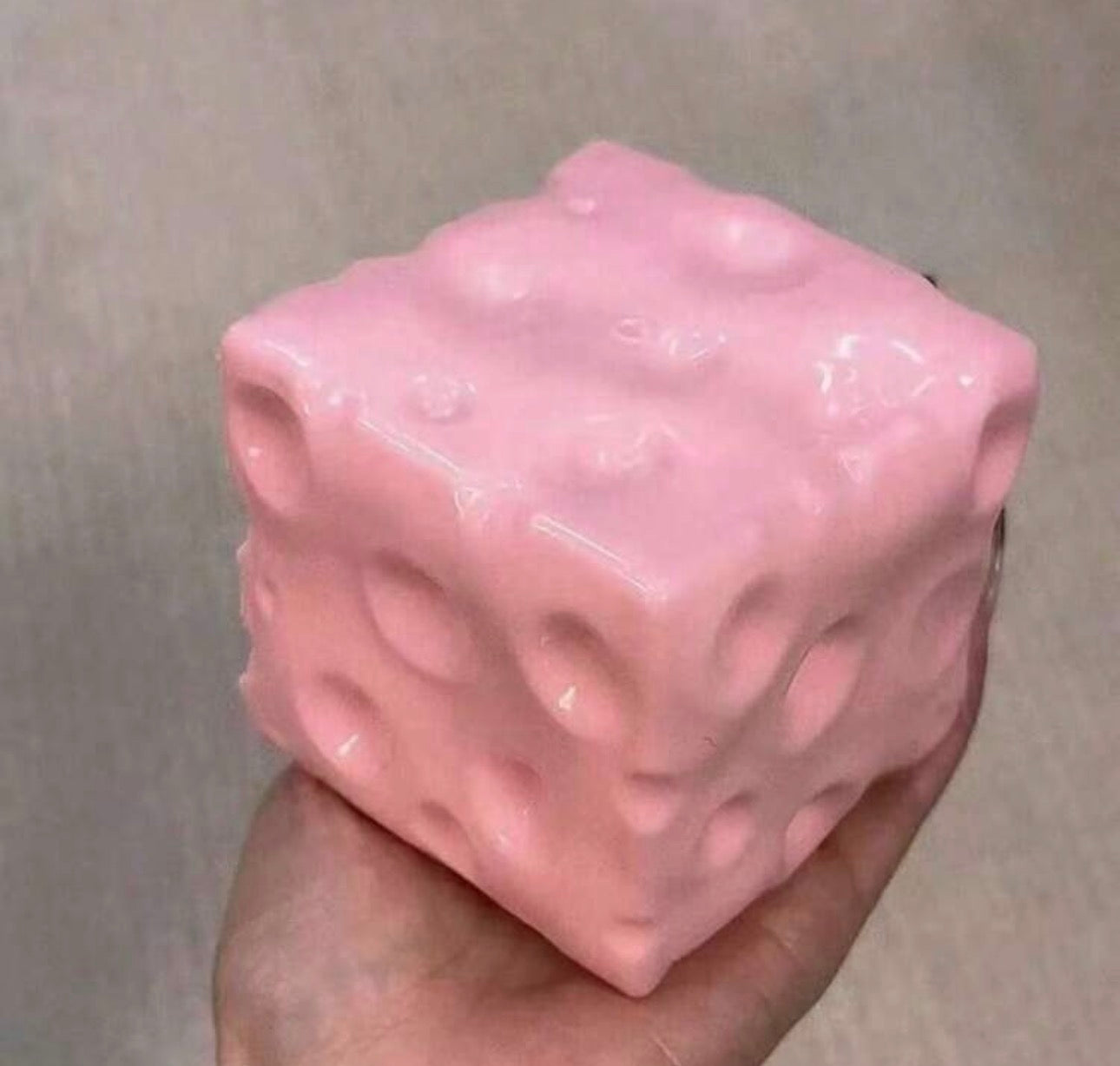 Pink cheese slow rise squishy