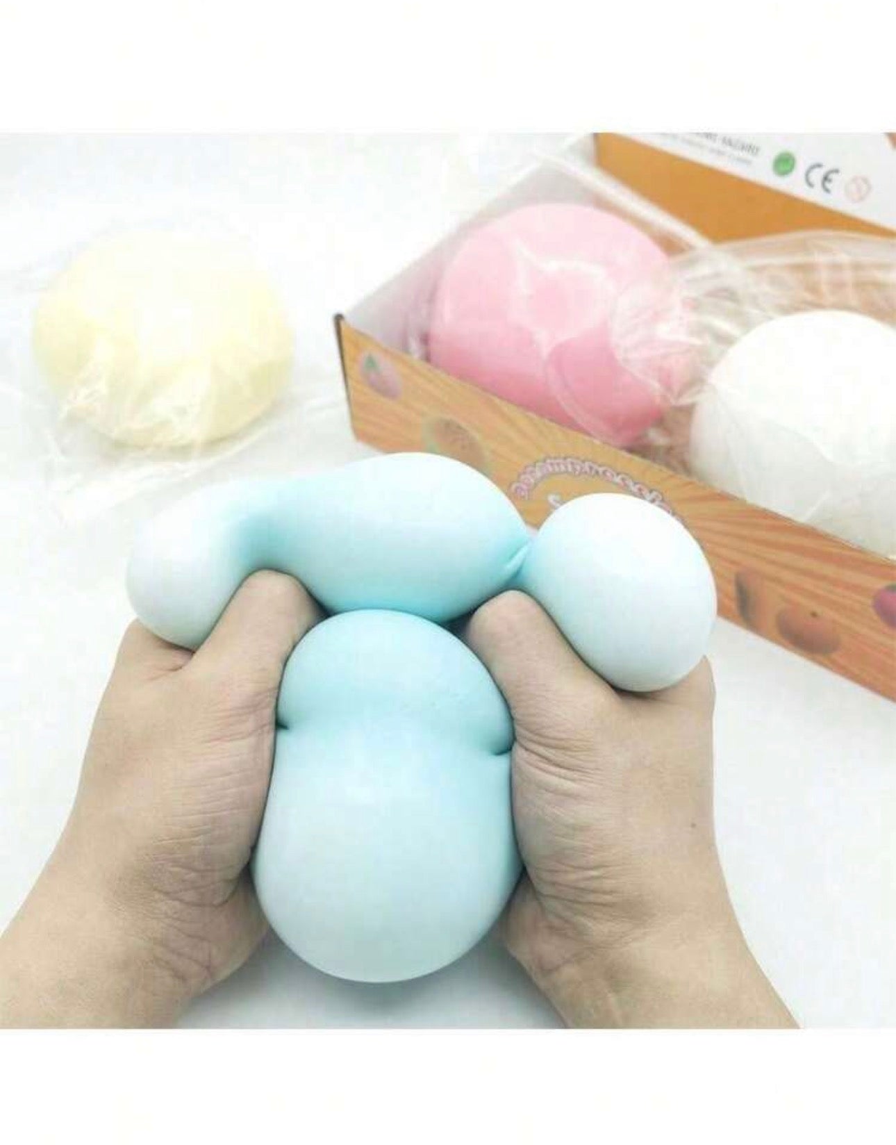 Pink or blue large slow rise squishy