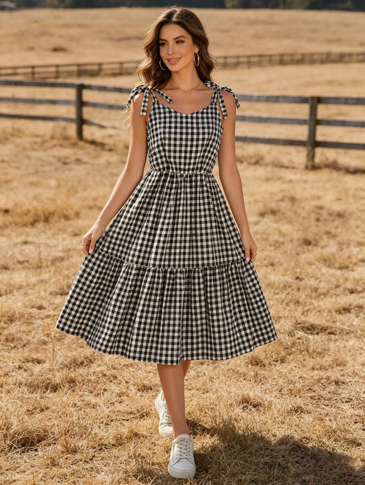 Women’s gingham dress ( mommy & me matching )