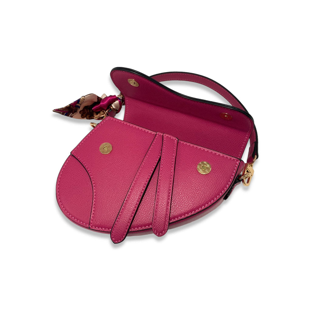 B1309 & B1342 Saddle Purse w/ Scarf (6 Colors)