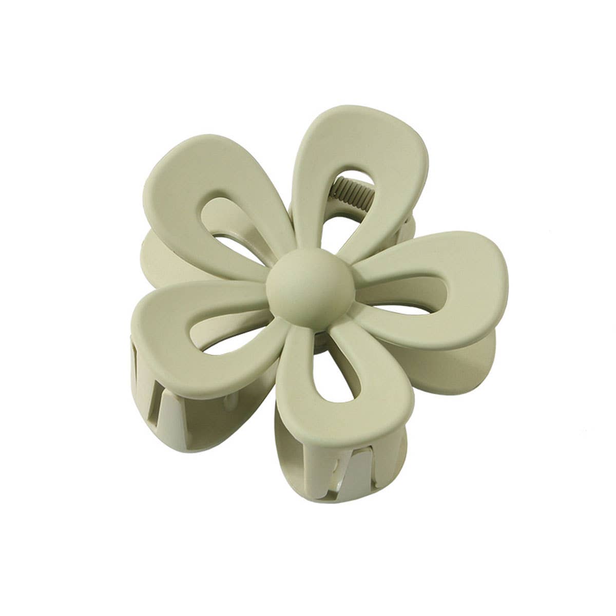 Matte Acrylic Flower Hair Claw Clip for Women_CWAHA07298