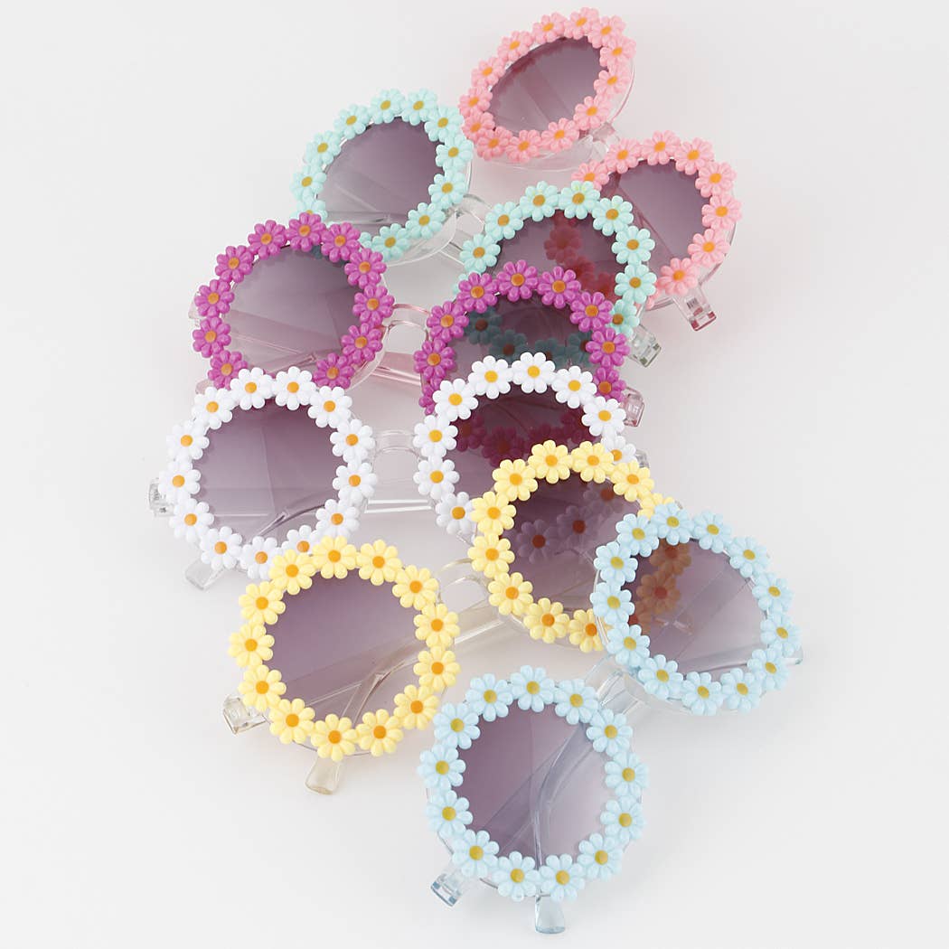 Kids Bright Flower Sunglasses