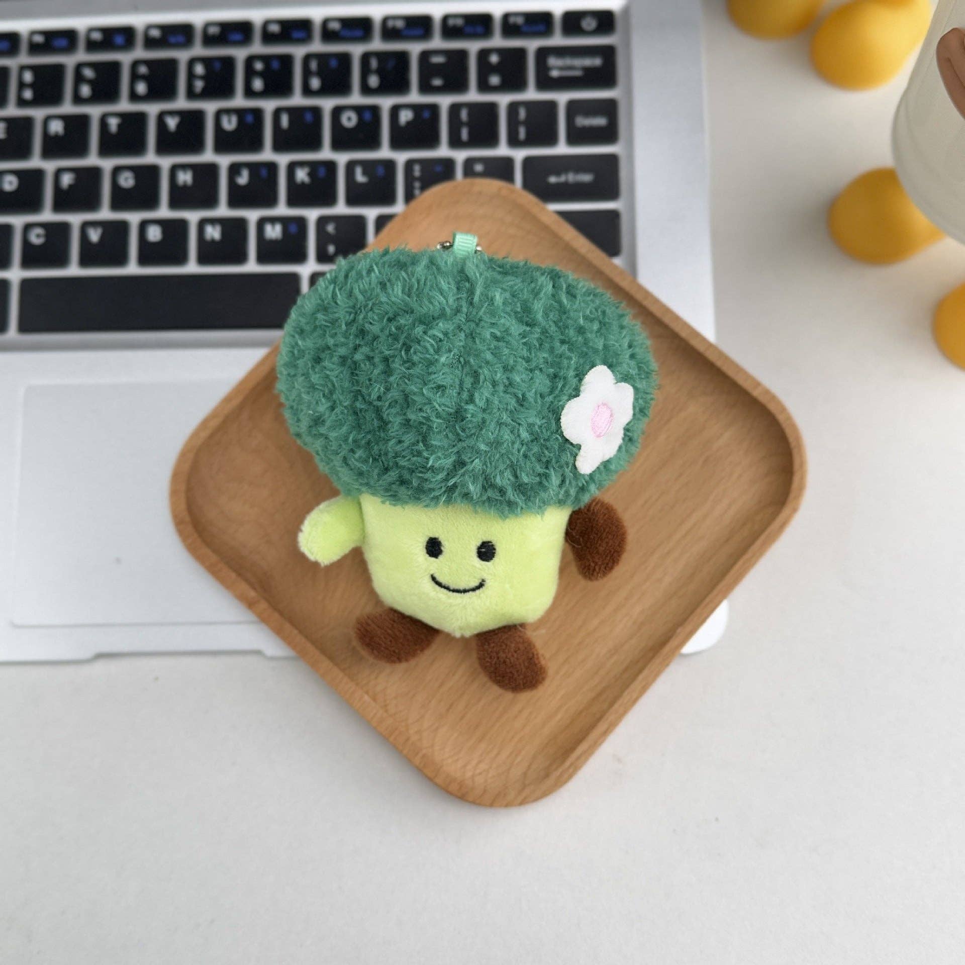 Jellycat Style Cute Food Plush Keychain Fruit Cake Charm
