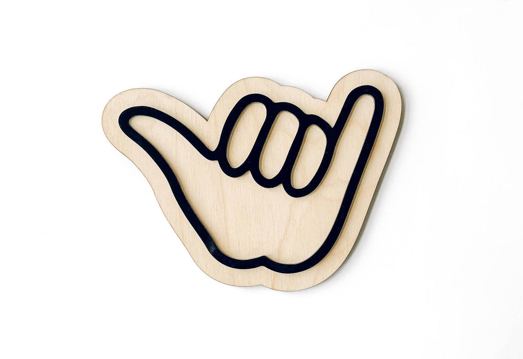 Shaka Sign, Kids Nursery Decor, Baby Wall Sign, Surfer Boho