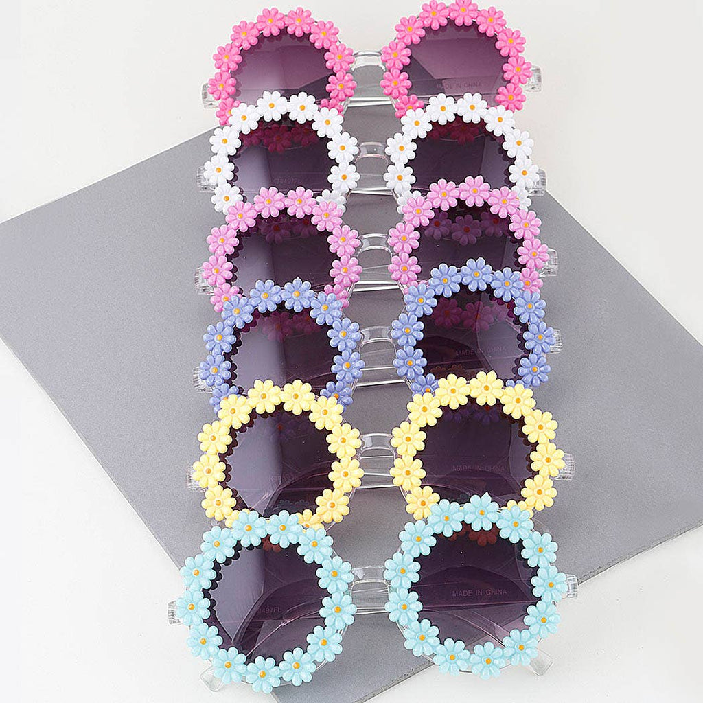 Cute Flower Tinted Sunglasses