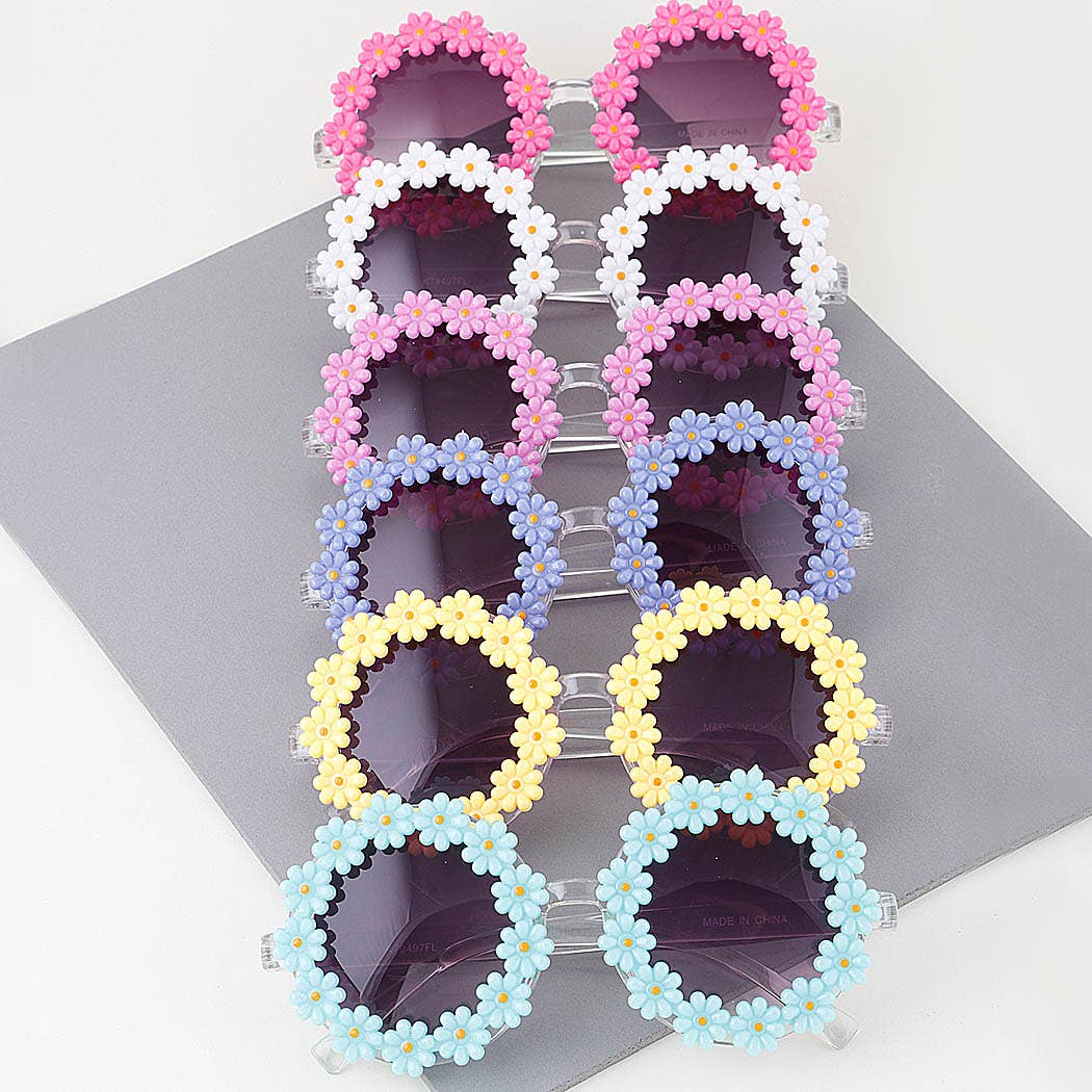 Cute Flower Tinted Sunglasses