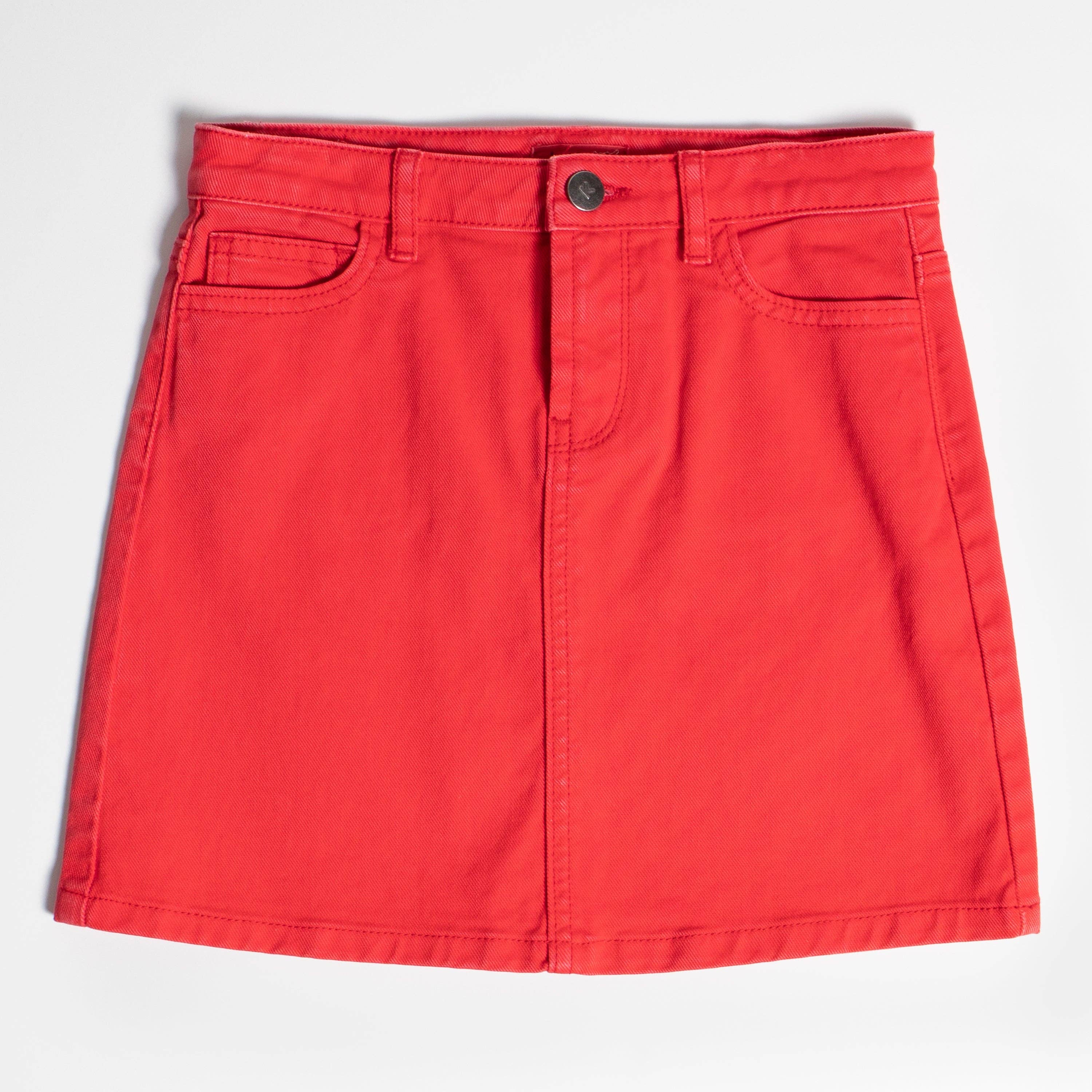 Colored Denim Skirt