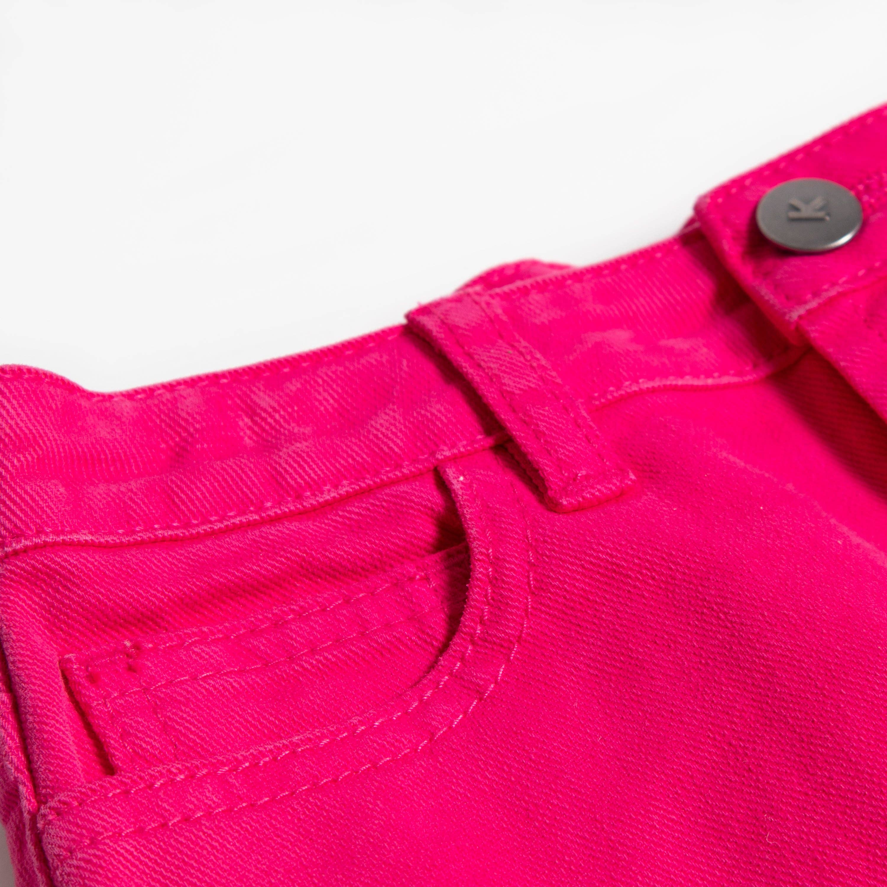 Colored Denim Skirt