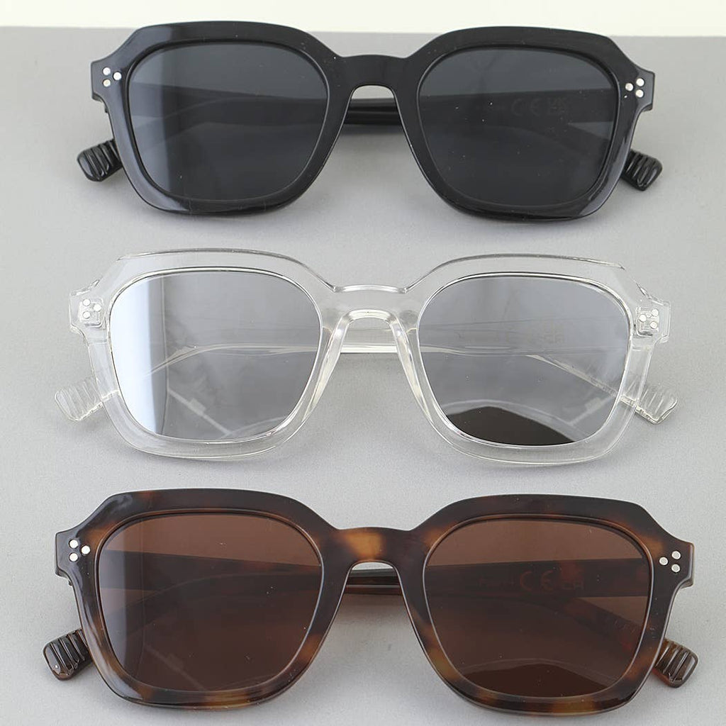 Triple Bolted Wayfarer Sunglasses