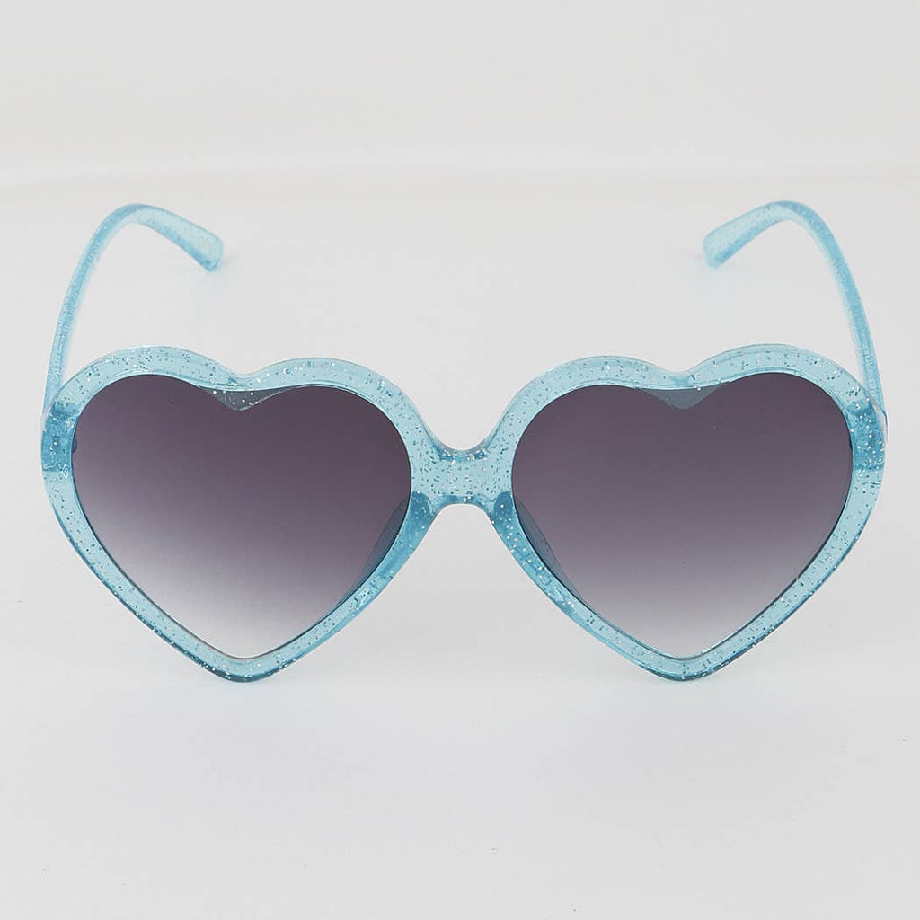 KIDS Glittered Heart Sunglasses