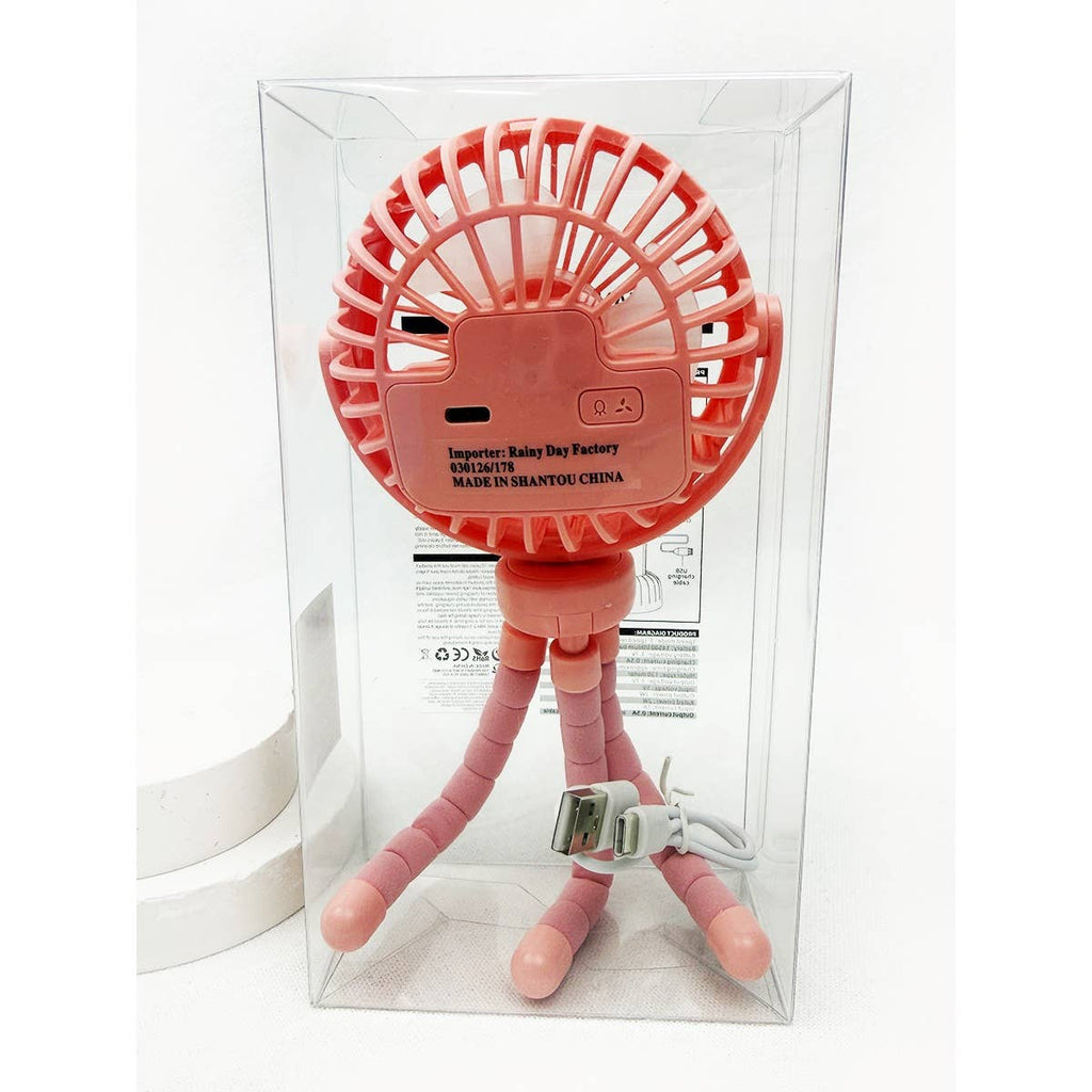 USB Rechargeable Octopus Mini Fan