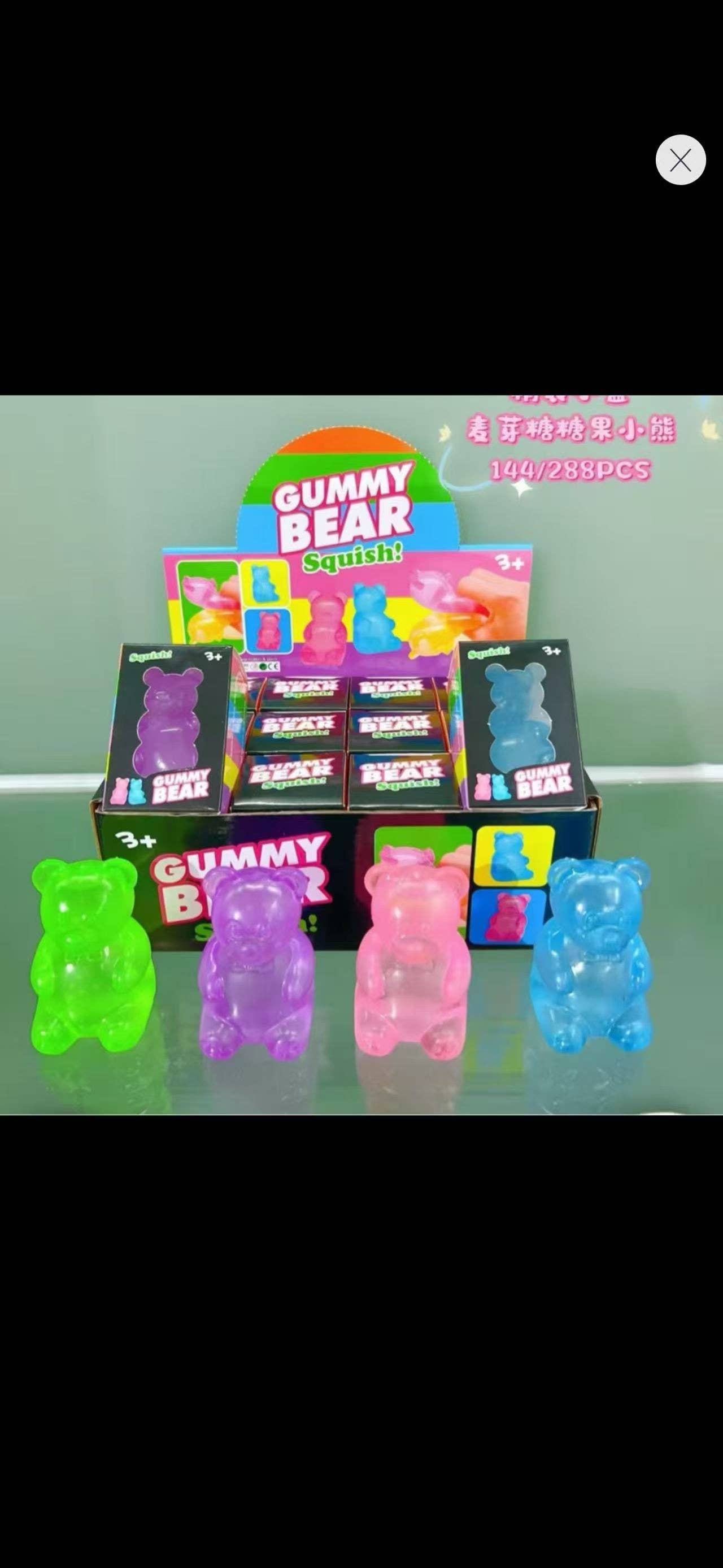 Squishy Solid Gummy Bear | Palm Size | HOT | Trendy