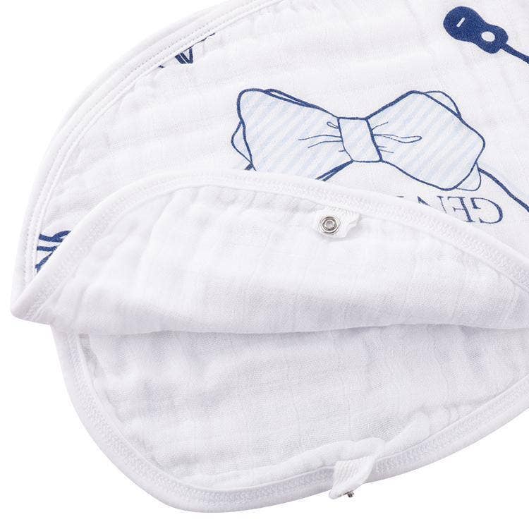 Southern Gentleman Baby Burp Cloth and Bib 2 in 1  Soft Bamboo Organic Cotton Combo