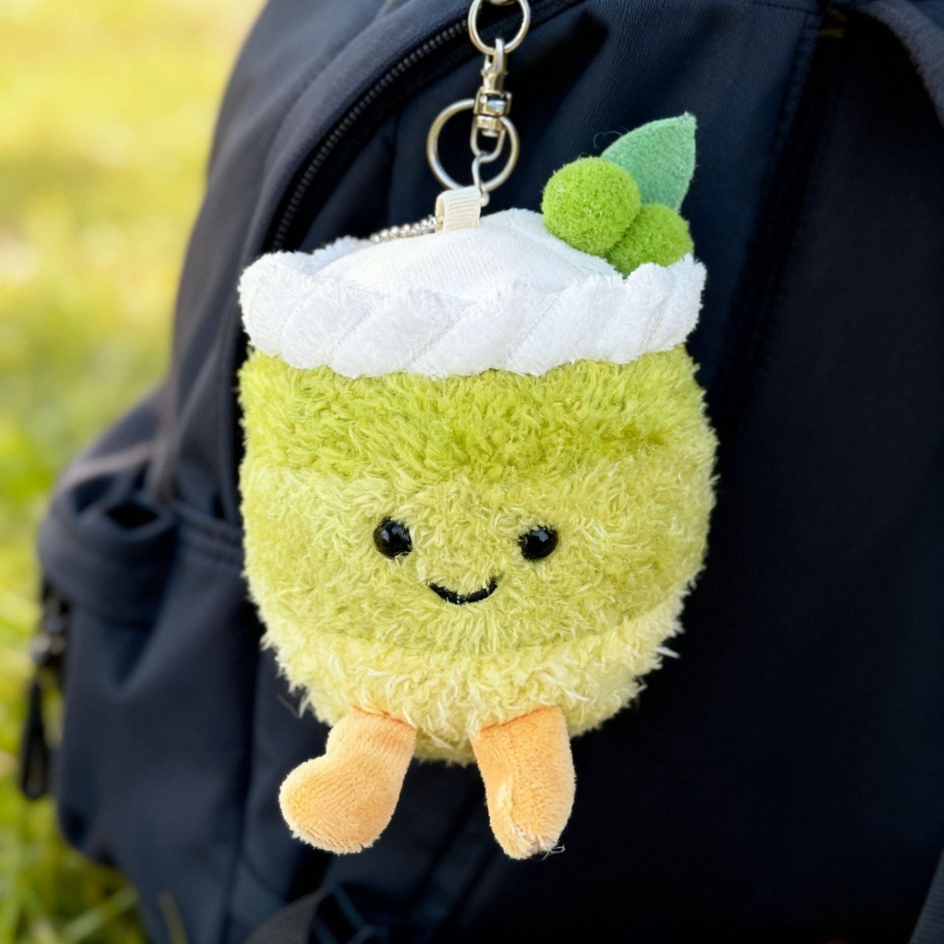 Jellycat Style Cute Food Plush Keychain Fruit Cake Charm