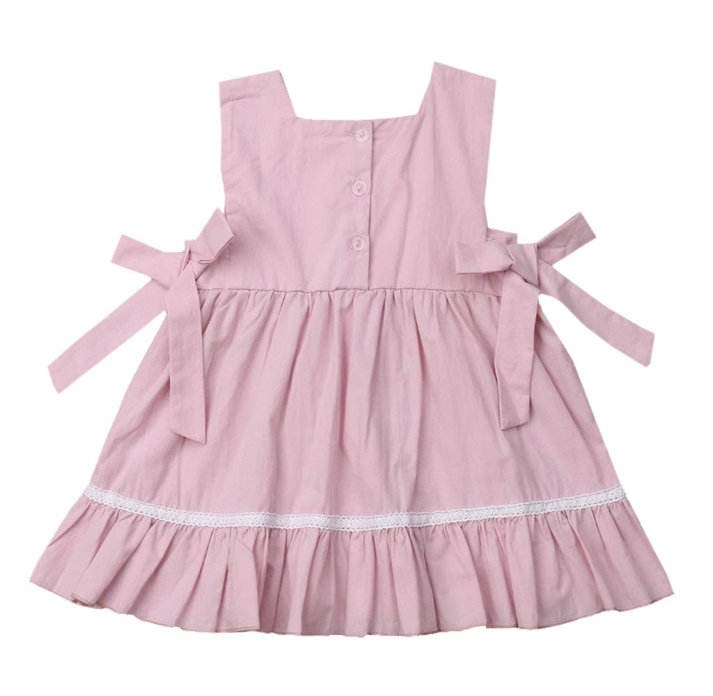 Pink Pleated Baby Girl Dress