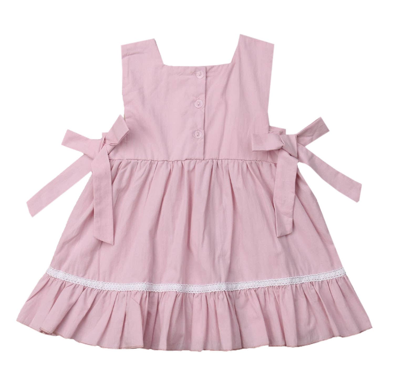 Pink Pleated Baby Girl Dress