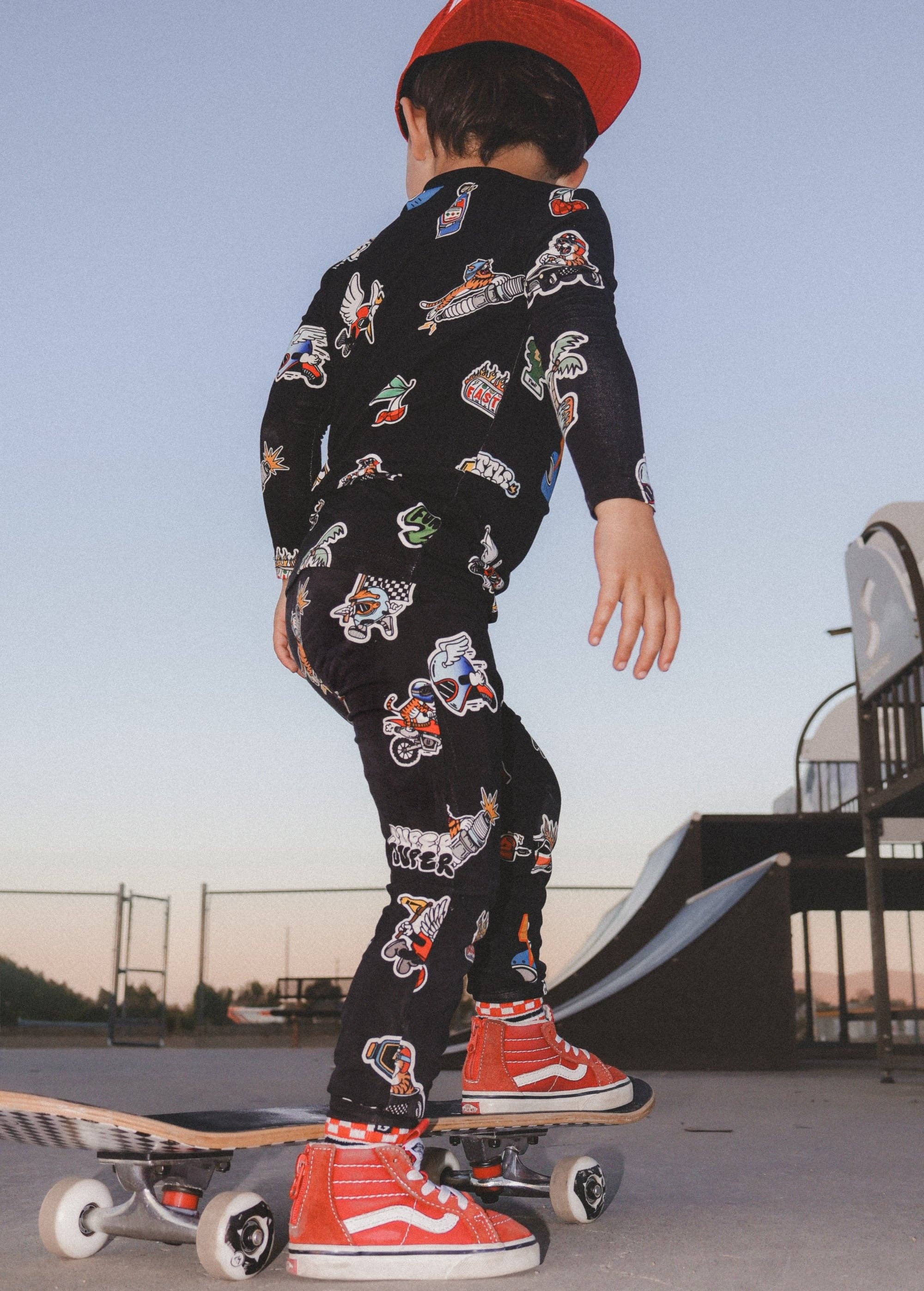 Sticker Slap Bamboo Jammies LITTLE TROUBLE