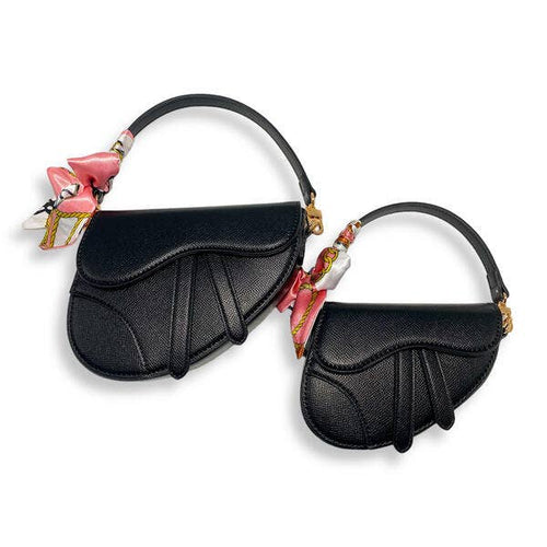 B1309 & B1342 Saddle Purse w/ Scarf (6 Colors)