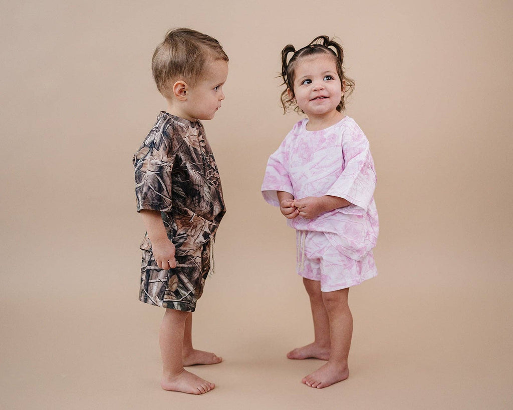 Shorts Set | Pink Camo