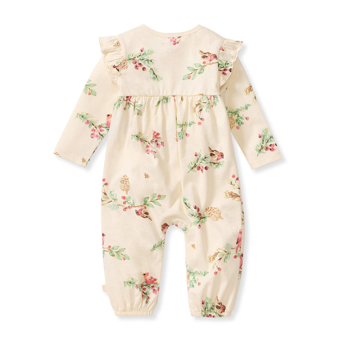 Winter Birds Baby Girls Jumpsuit
