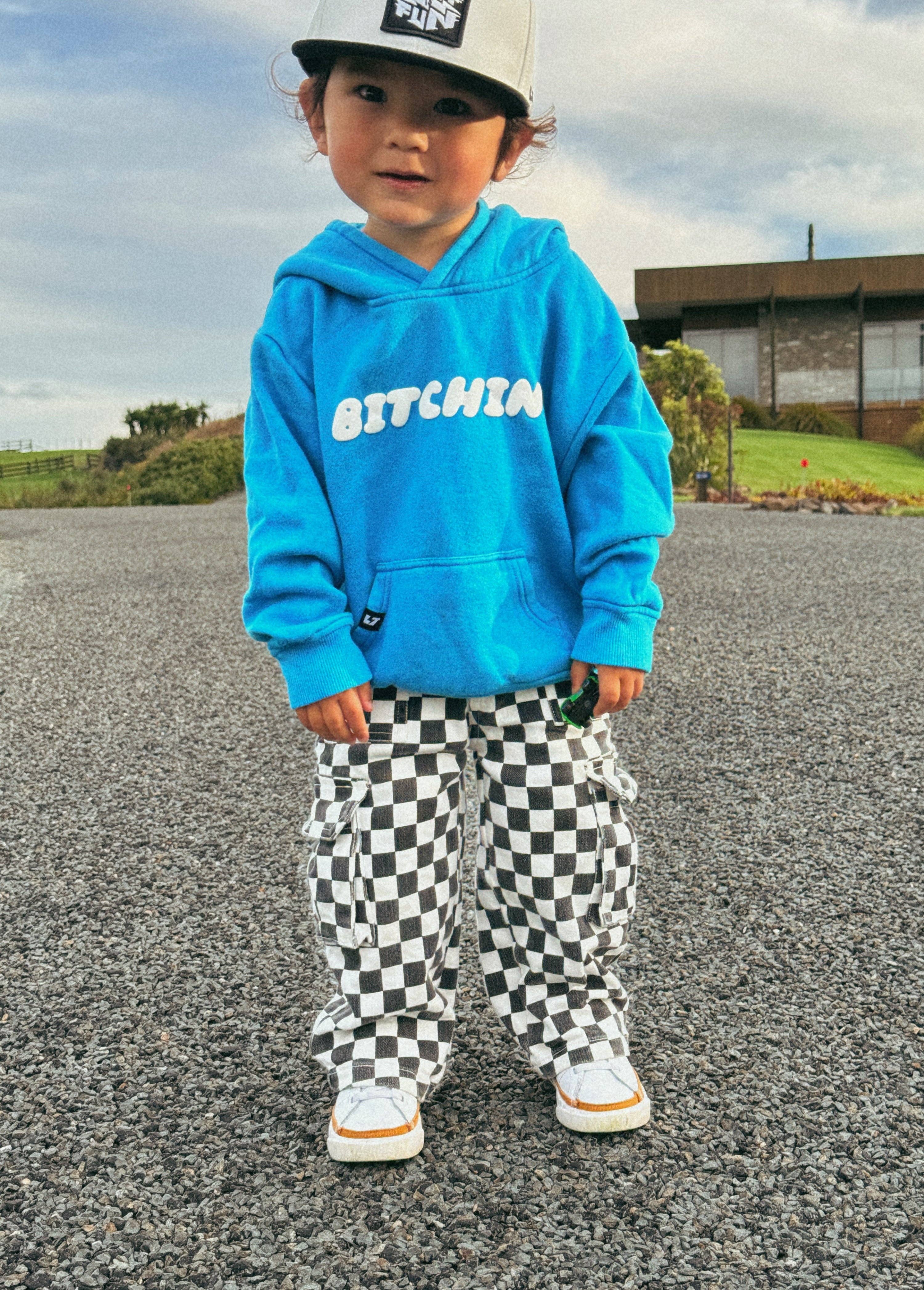 Checkered Baggy Cargo Pants