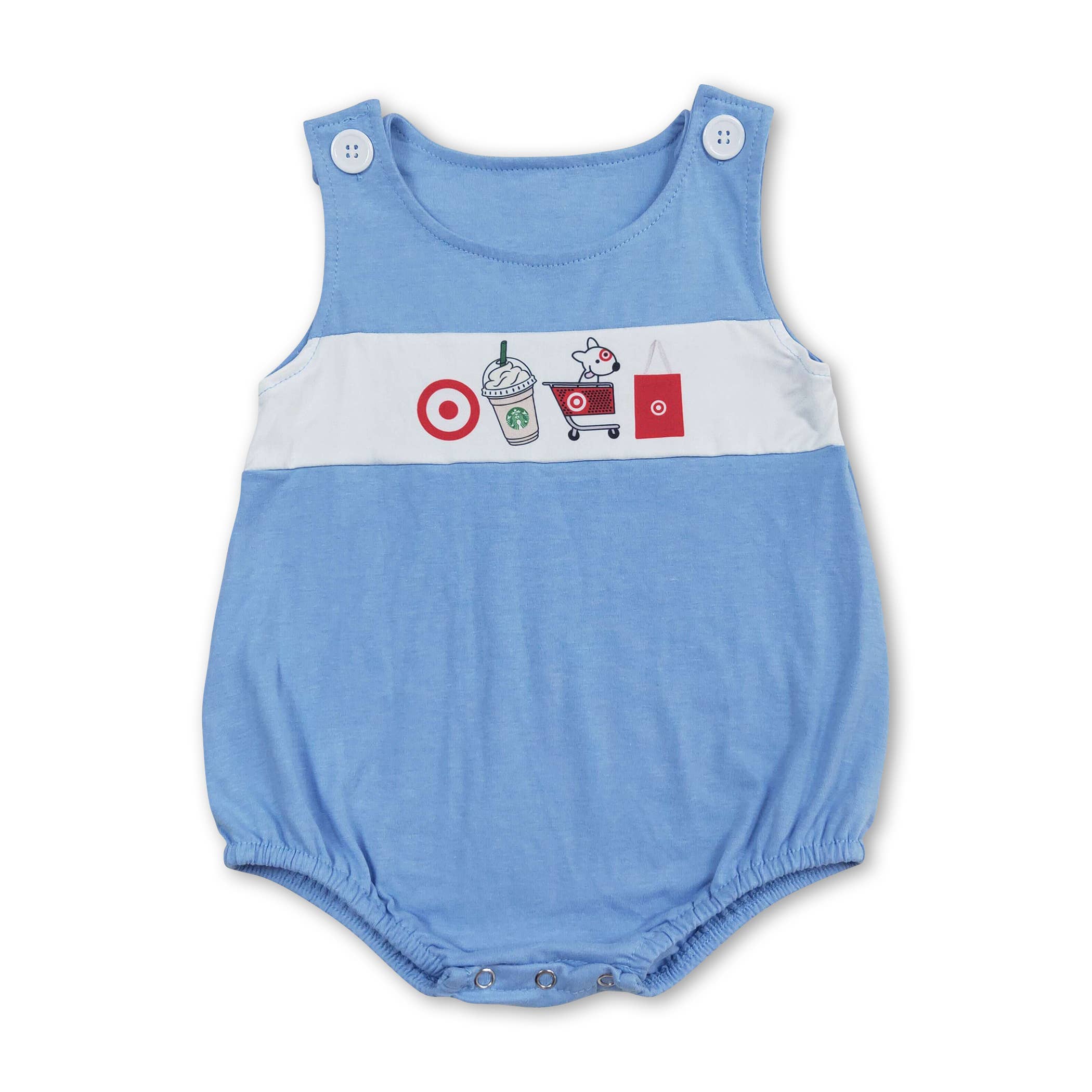 Straps drink cart tunic shorts girls summer clothes