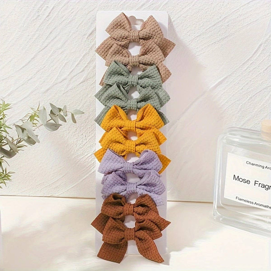 1.6" Handmade Fabric Bow Clips for Girls_CWAHA6756