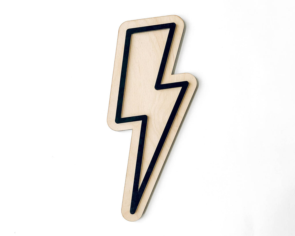 Lightning Bolt Sign, Kids Nursery Decor, Baby Wall Sign