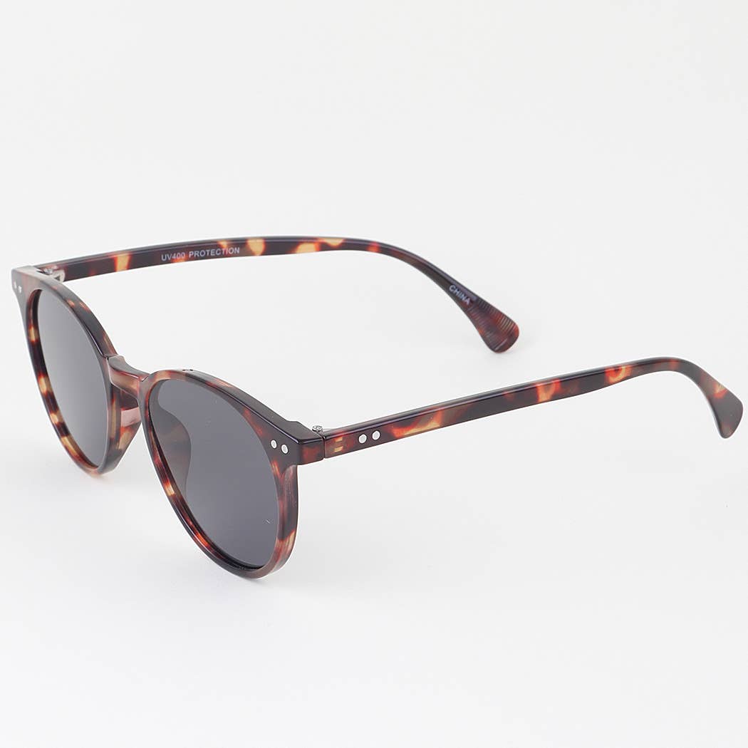 Bolted Minimal Round Sunglasses
