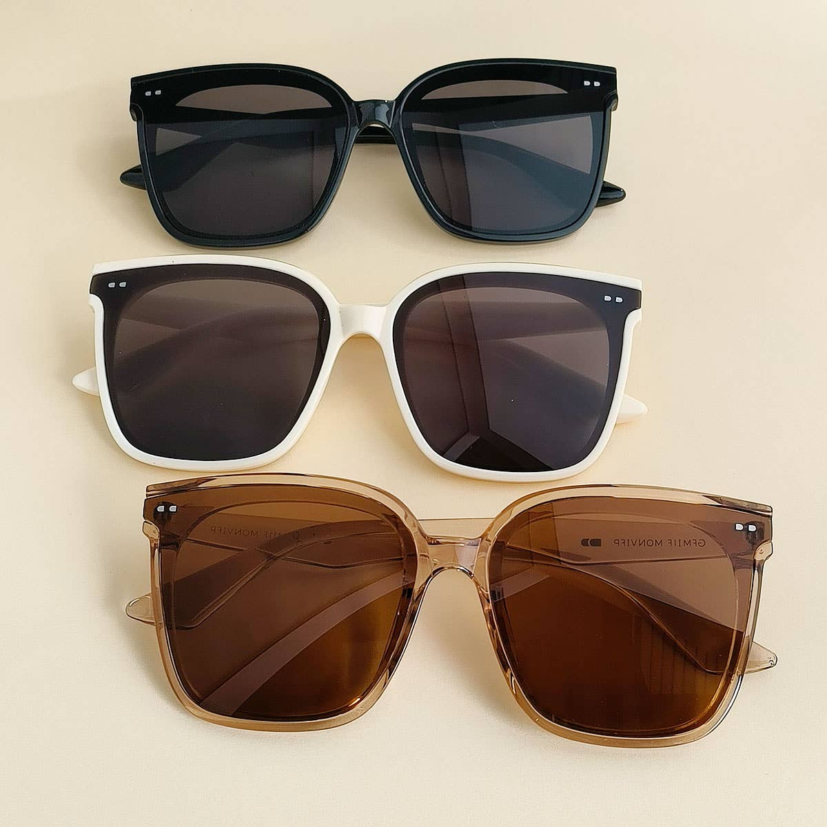 RETRO SUNSCREEN BIG FRAME THIN SUNGLASSES_CWASG052
