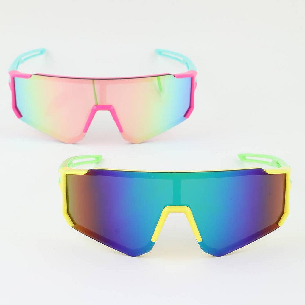 KIDS Two Toned Shield Sunglasses