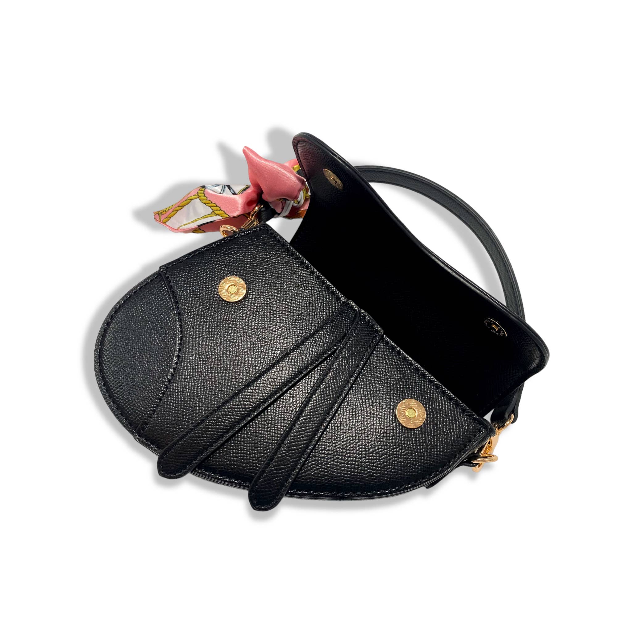 B1309 & B1342 Saddle Purse w/ Scarf (6 Colors)