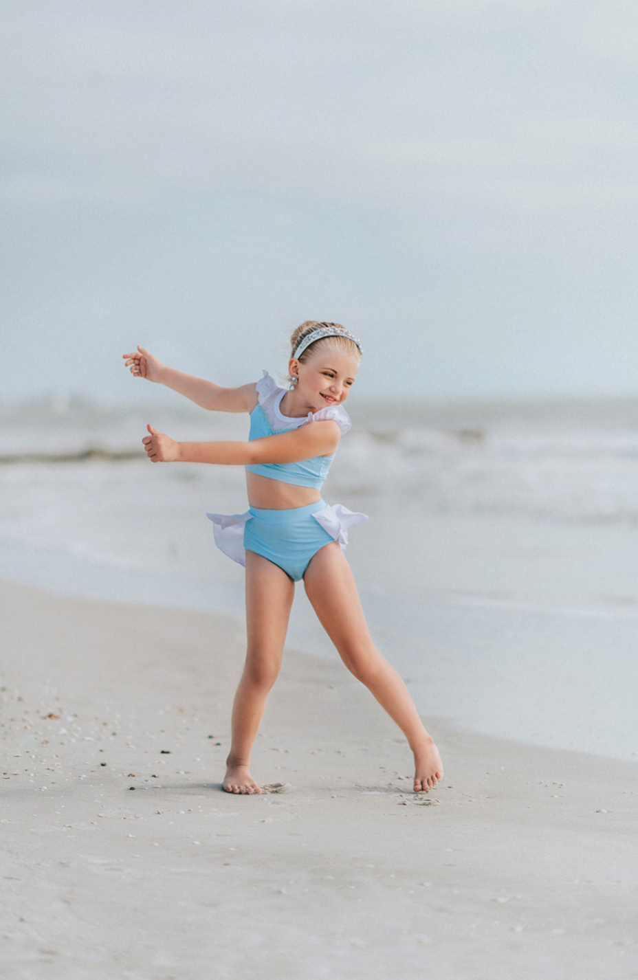 Glass Shoe Princess Two Piece Swimsuit