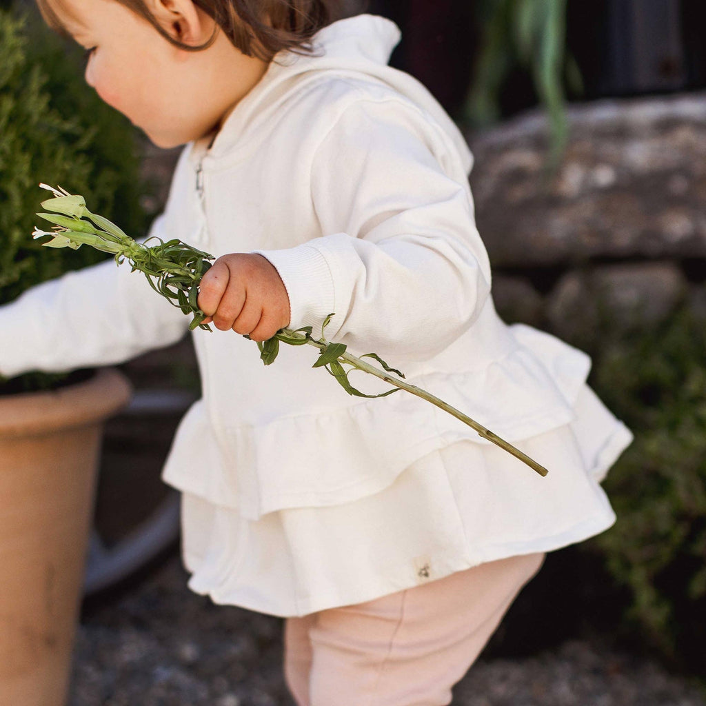 Wild Floral Baby Girl Jacket, Bodysuit & Pant 3 Piece Set