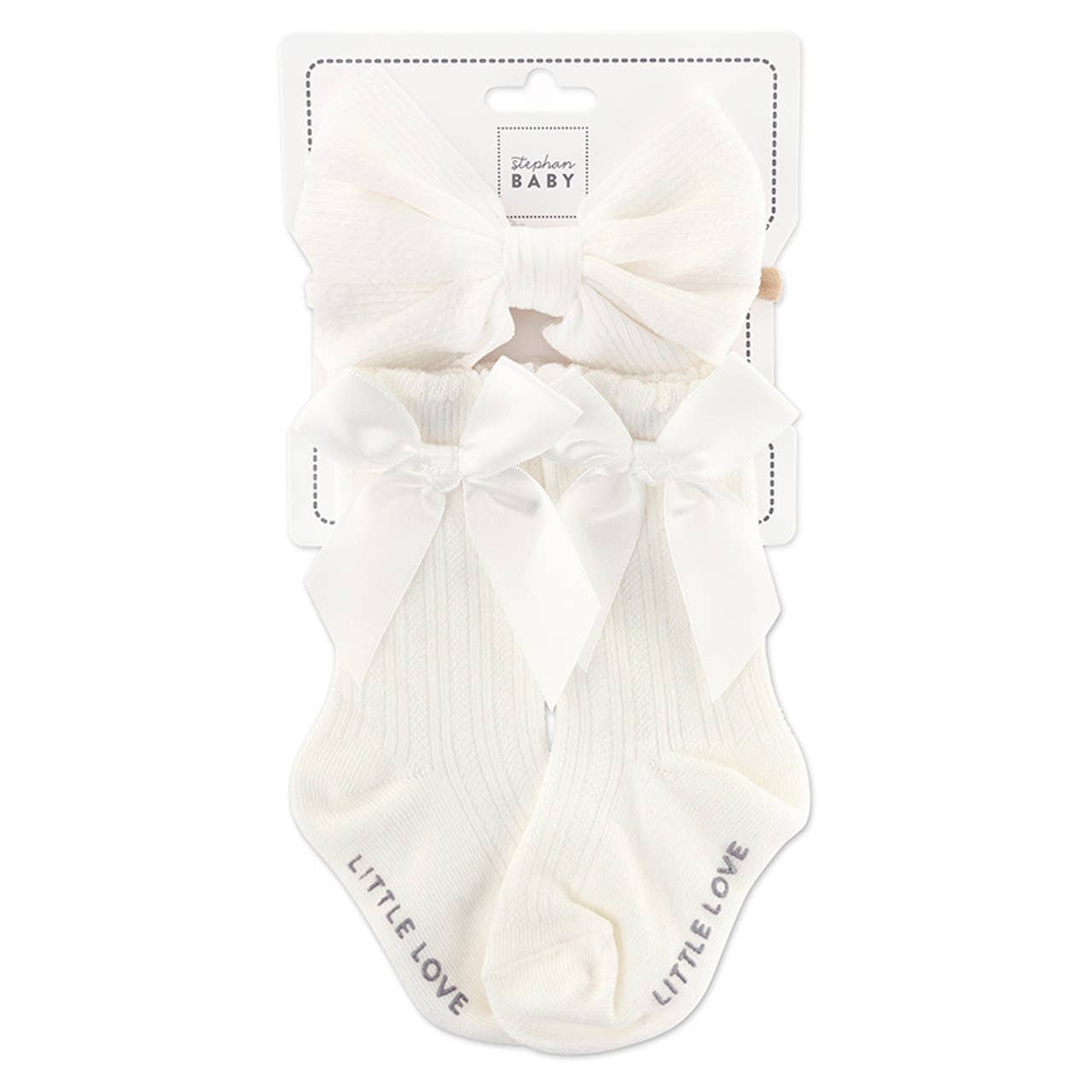 Headband & Socks Set - White