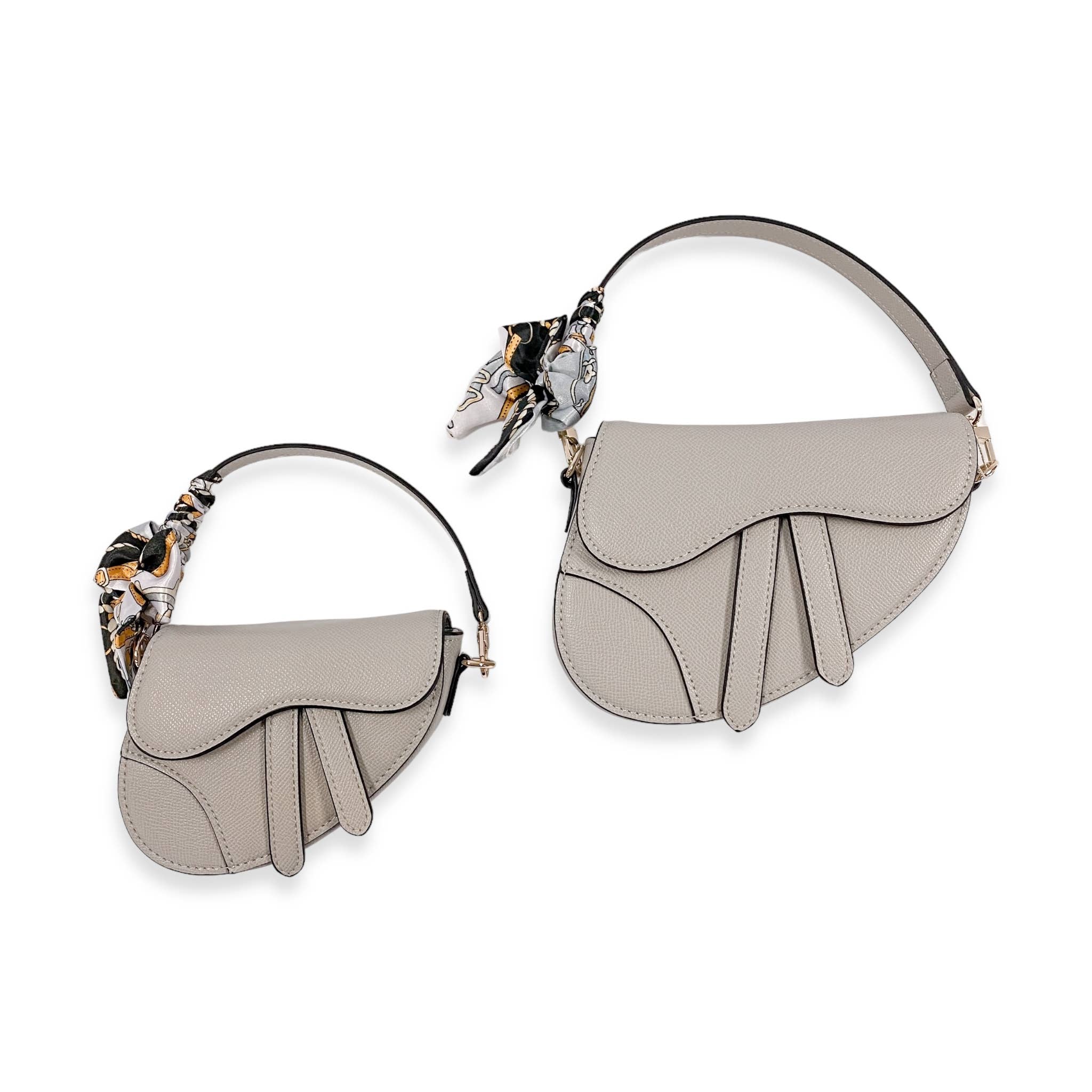 B1309 & B1342 Saddle Purse w/ Scarf (6 Colors)