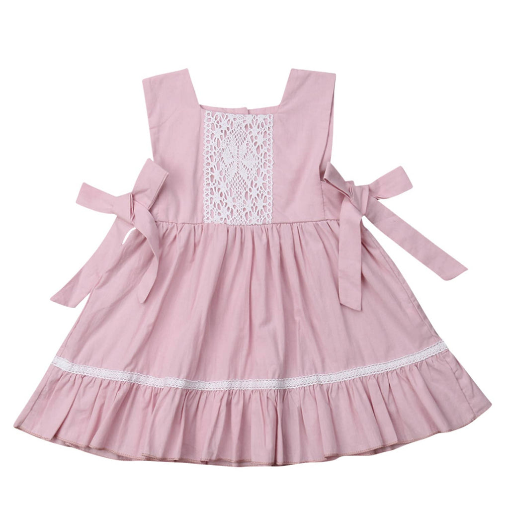 Pink Pleated Baby Girl Dress