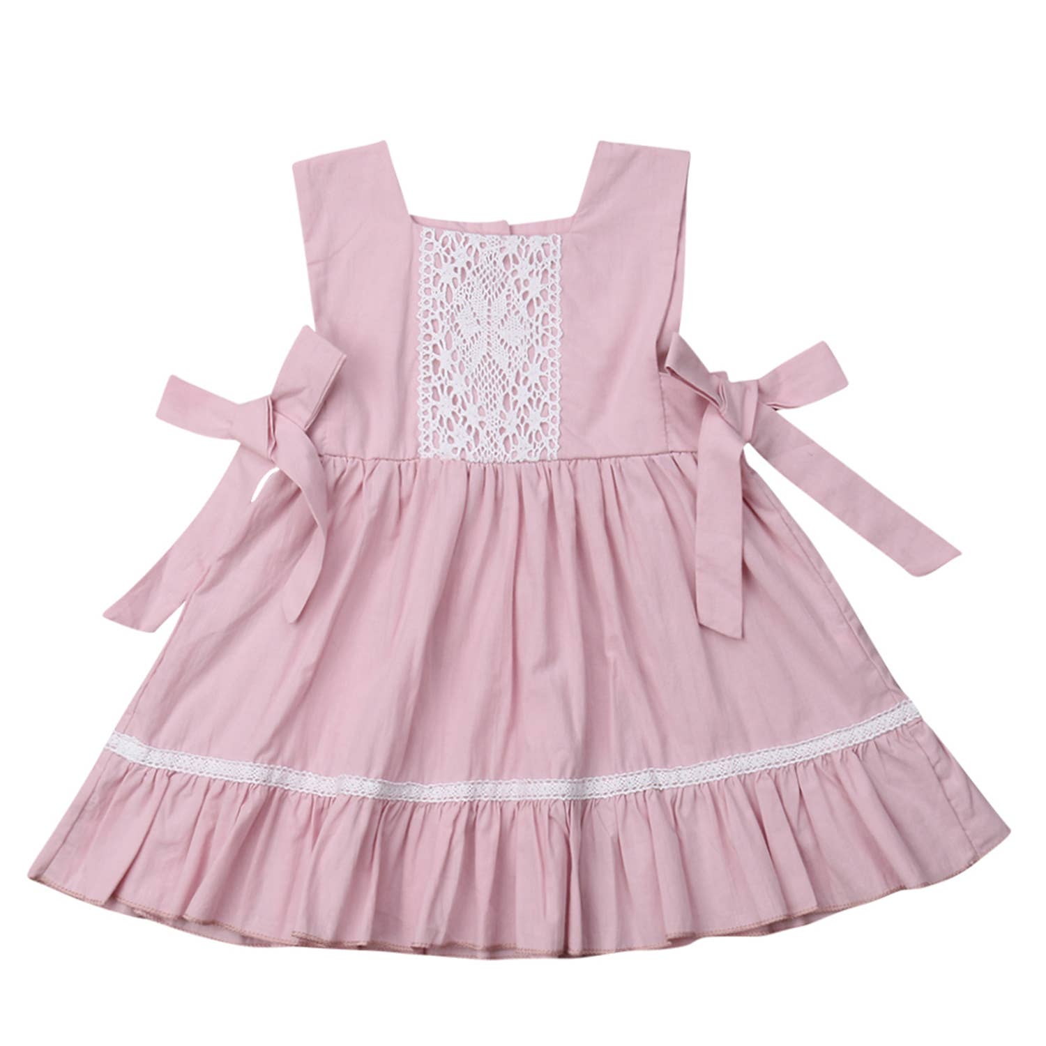 Pink Pleated Baby Girl Dress