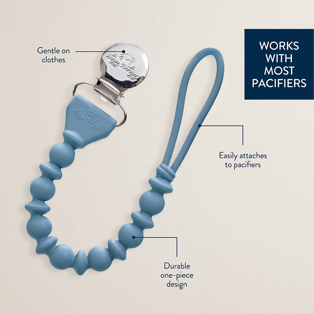 Itzy Paci Strap™ Silicone One-Piece Pacifier Clips