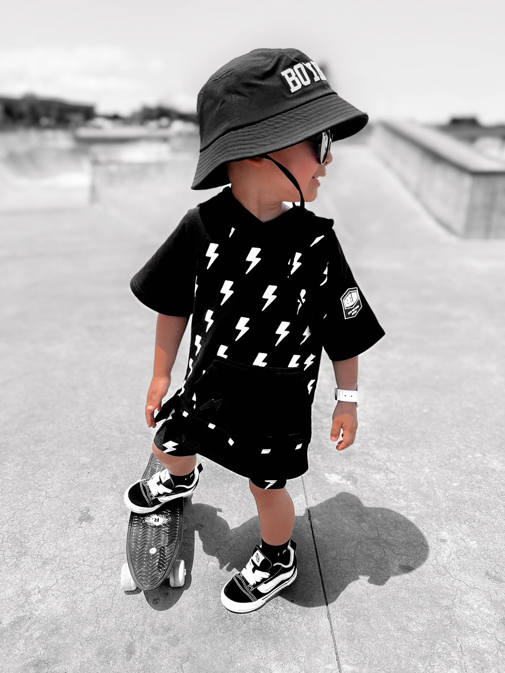Short Sleeve Hoodie in Jagger